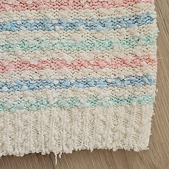 Vintage Soft Girl Pastels Eclectic Grandpa Knubby Pastel Sleeveless Top - Picture 4 of 11